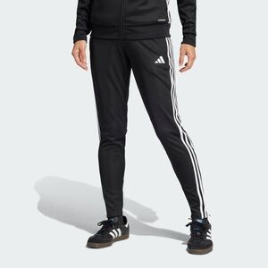 Adidas Men's Black Joggers with White Stripes